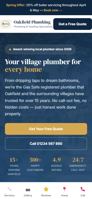 Pro package example - mobile view